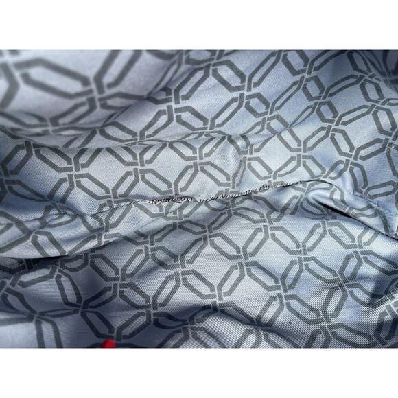 LR Brand Leather Tote Purse Handbag Red Black Top Handle - Picture 4 of 8